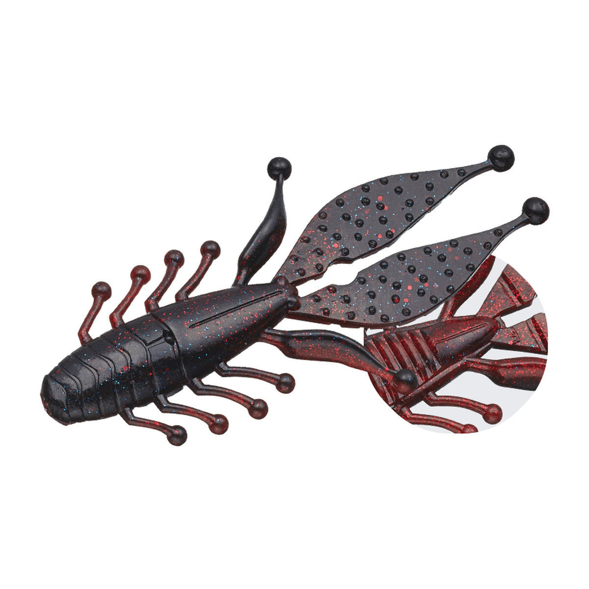 Evergreen Kicker Bug 3.3 Fat Baby in #08 Black/Red Claw — official Evergreen product photo