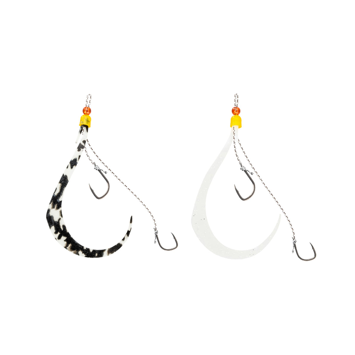 Jackall RANBU BINBIN SWITCH SPARE RUBBER HOOK SET OFFSET - Kaimura & Glow
