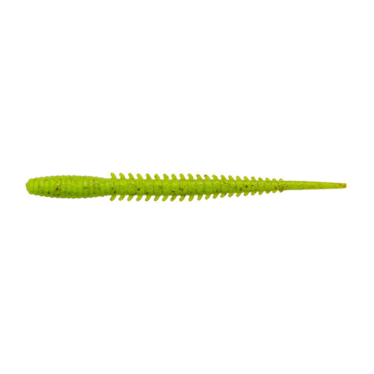Ecogear Jukusei Aqua Katsu Aji Straight 3.2 in Mazume Chartreuse Glow — official Ecogear product photo