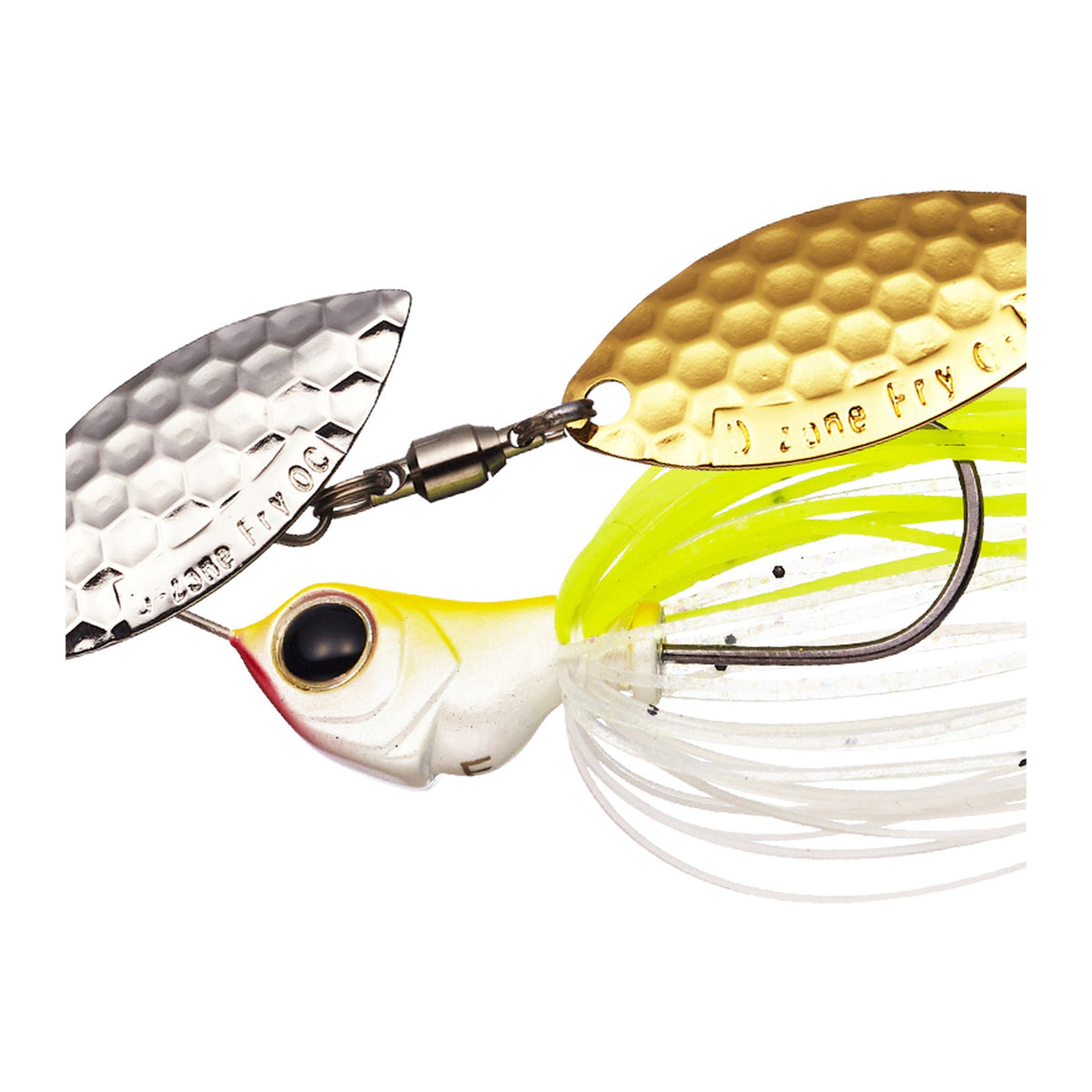 Evergreen D-Zone Fly TG 1/4oz SW in #29 White Chartreuse SG — official Evergreen product photo