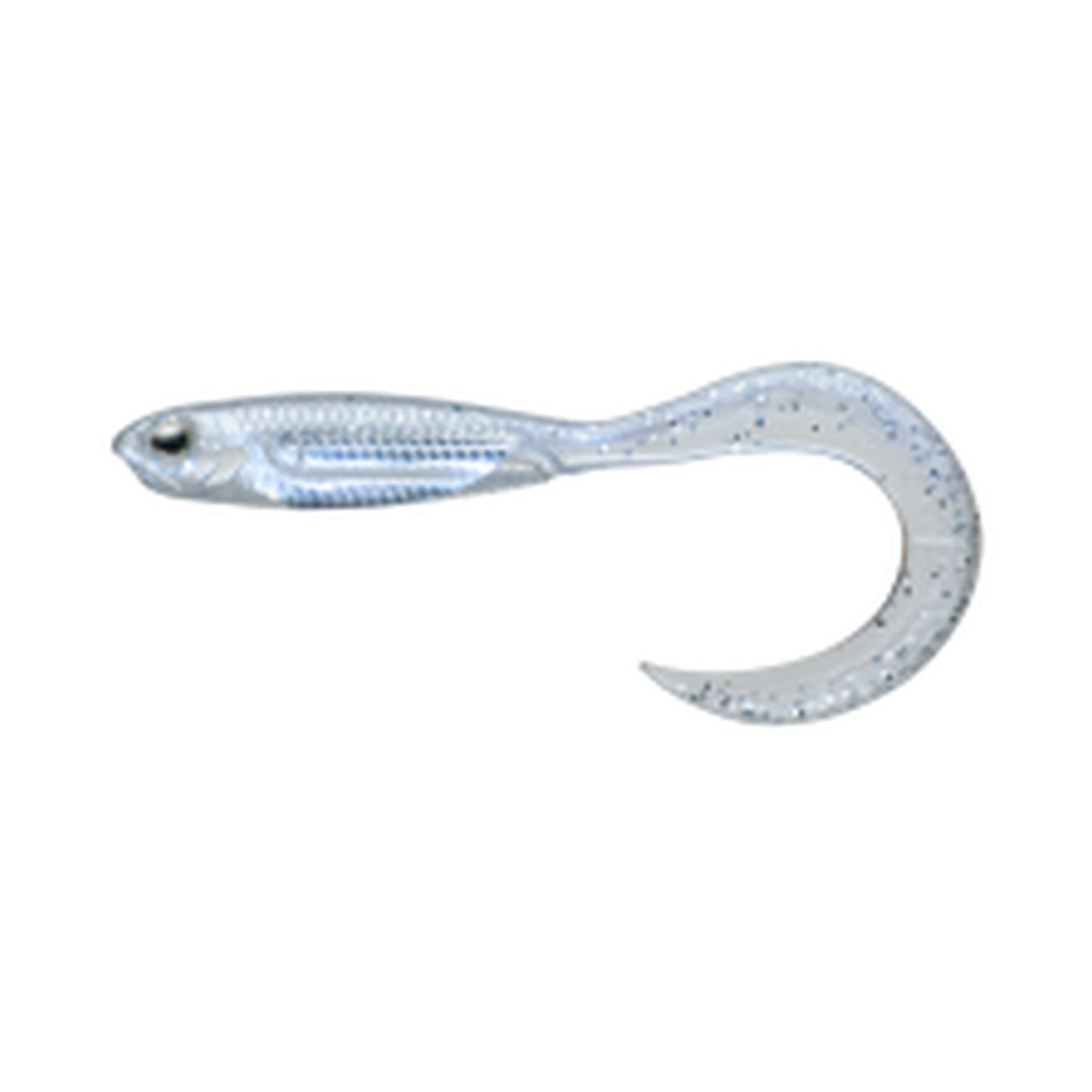 Fish Arrow Flash-J Curly 2in SW — #100 Shirasu / Silver — FA-FJC2-100