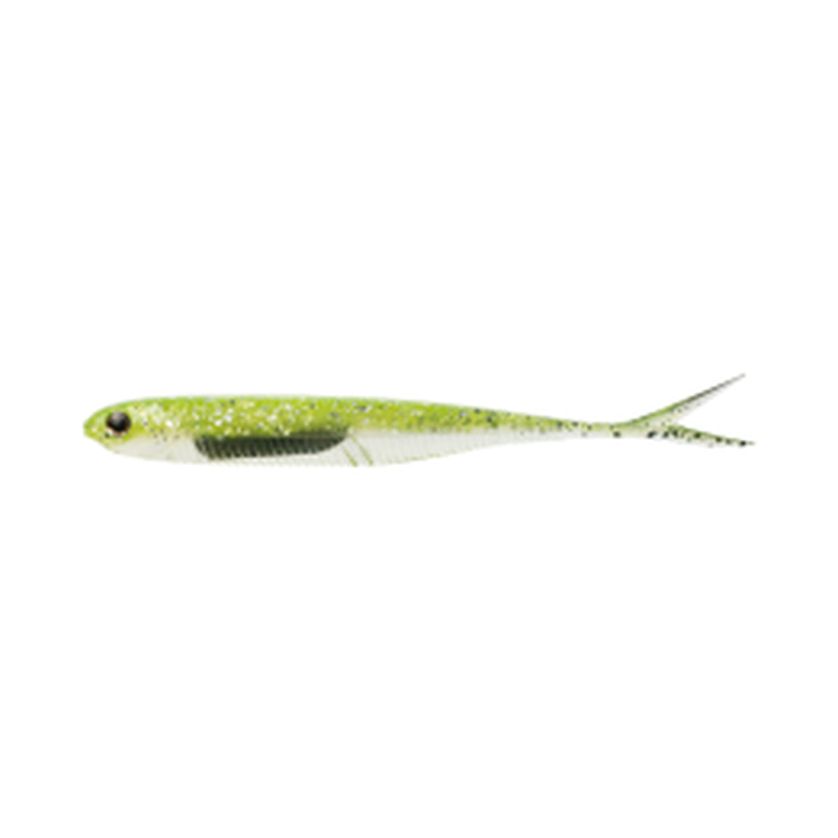 Fish Arrow Flash-J Split 4in SW — #102 Chartreuse / Silver — FA-FJS4-102