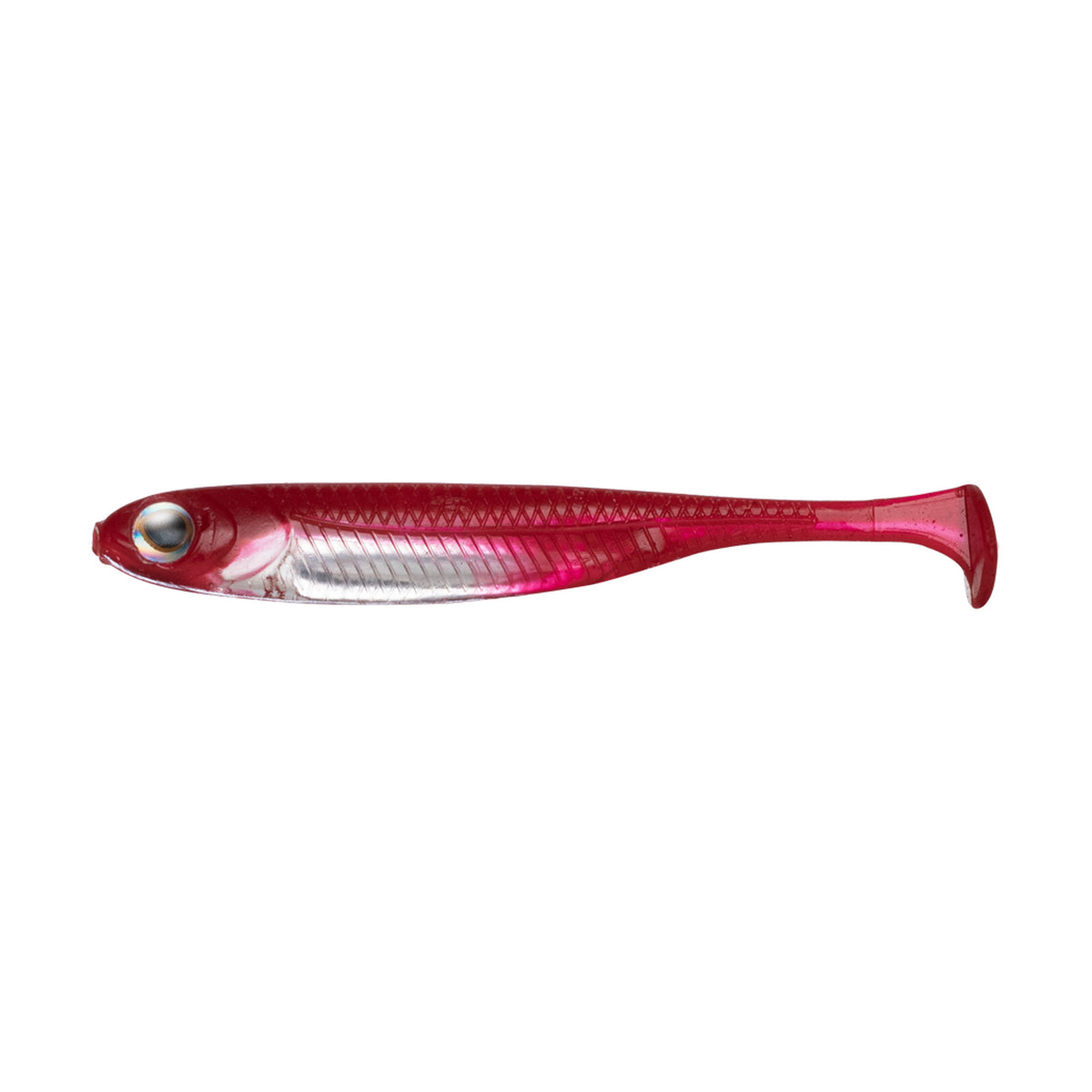 Fish Arrow Flash-J Shad 1in SW — #153 Solid Red / Silver — FA-FJSH1-153