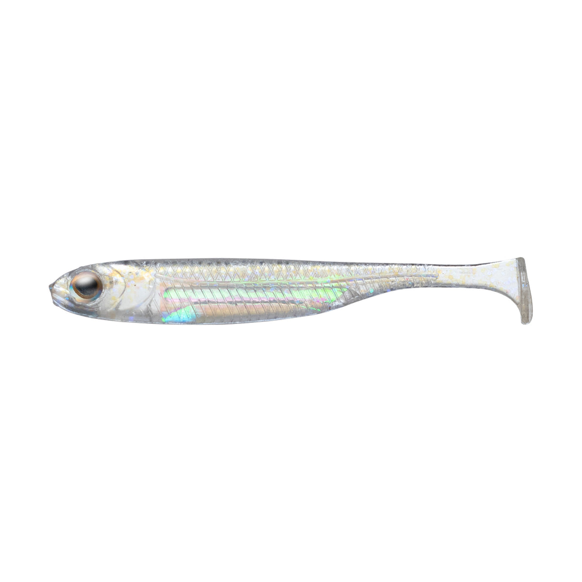 Fish Arrow Flash-J Shad 1in SW — #154 Keimura Crystal Glitter / Aurora — FA-FJSH1-154