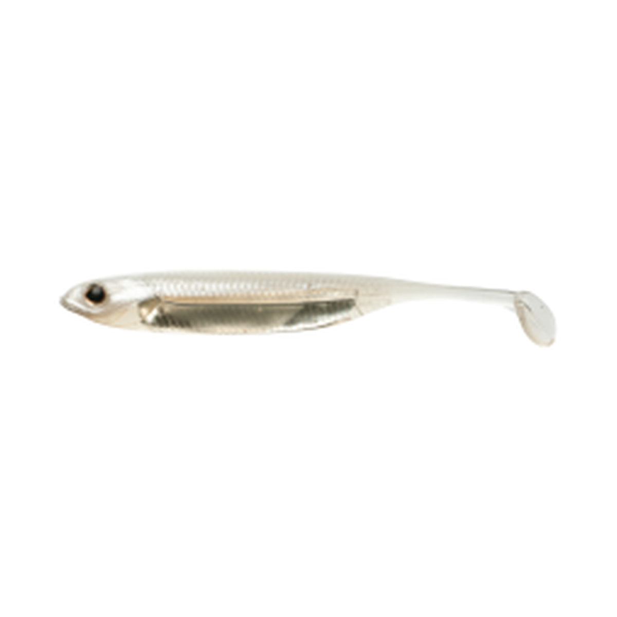 Fish Arrow Flash-J Shad 3in SW — #109 Glow / Silver — FA-FJSH3-109