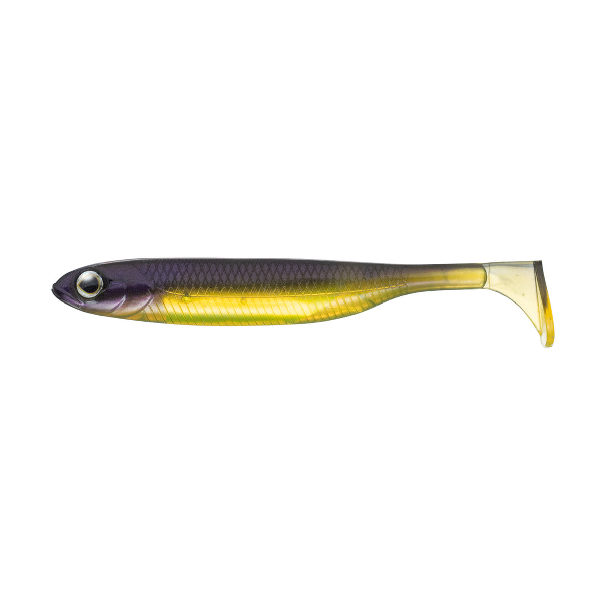 Fish Arrow Flash-J Shad 4in+ SW — #115 Purple Weenie / Silver — FA-FJSH4P-115