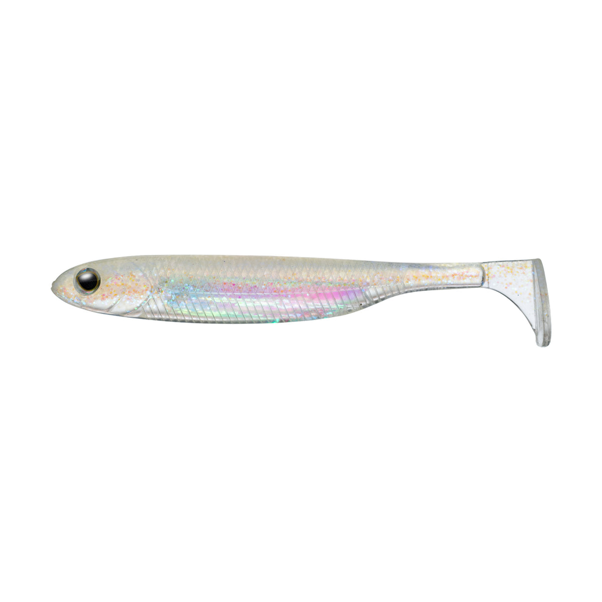 Fish Arrow Flash-J Shad 4in+ SW — #142 Crystal Glitter / Aurora — FA-FJSH4P-142