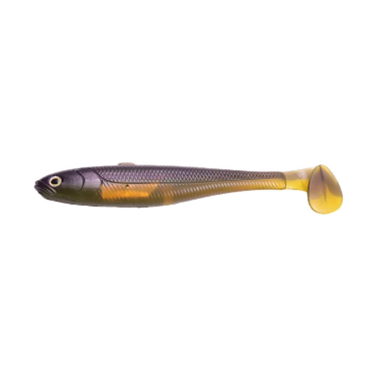 Fish Arrow Flash-J Shad Slim 5in SW — #115 Purple Weenie / Silver — FA-FJSHSL5-115