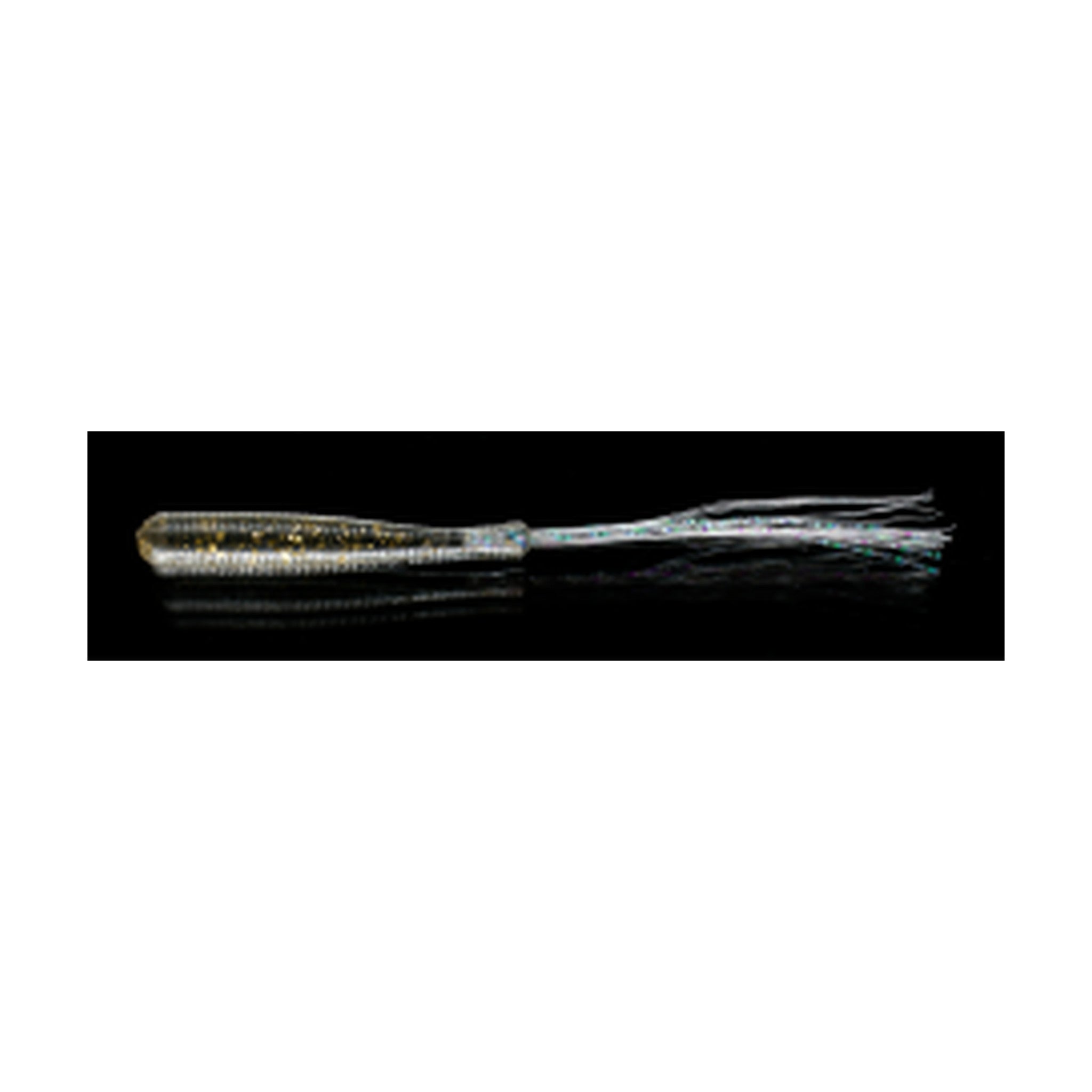 Fish Arrow Flasher Worm 1in SW — #03 Clear Gold — FA-FLW1-03