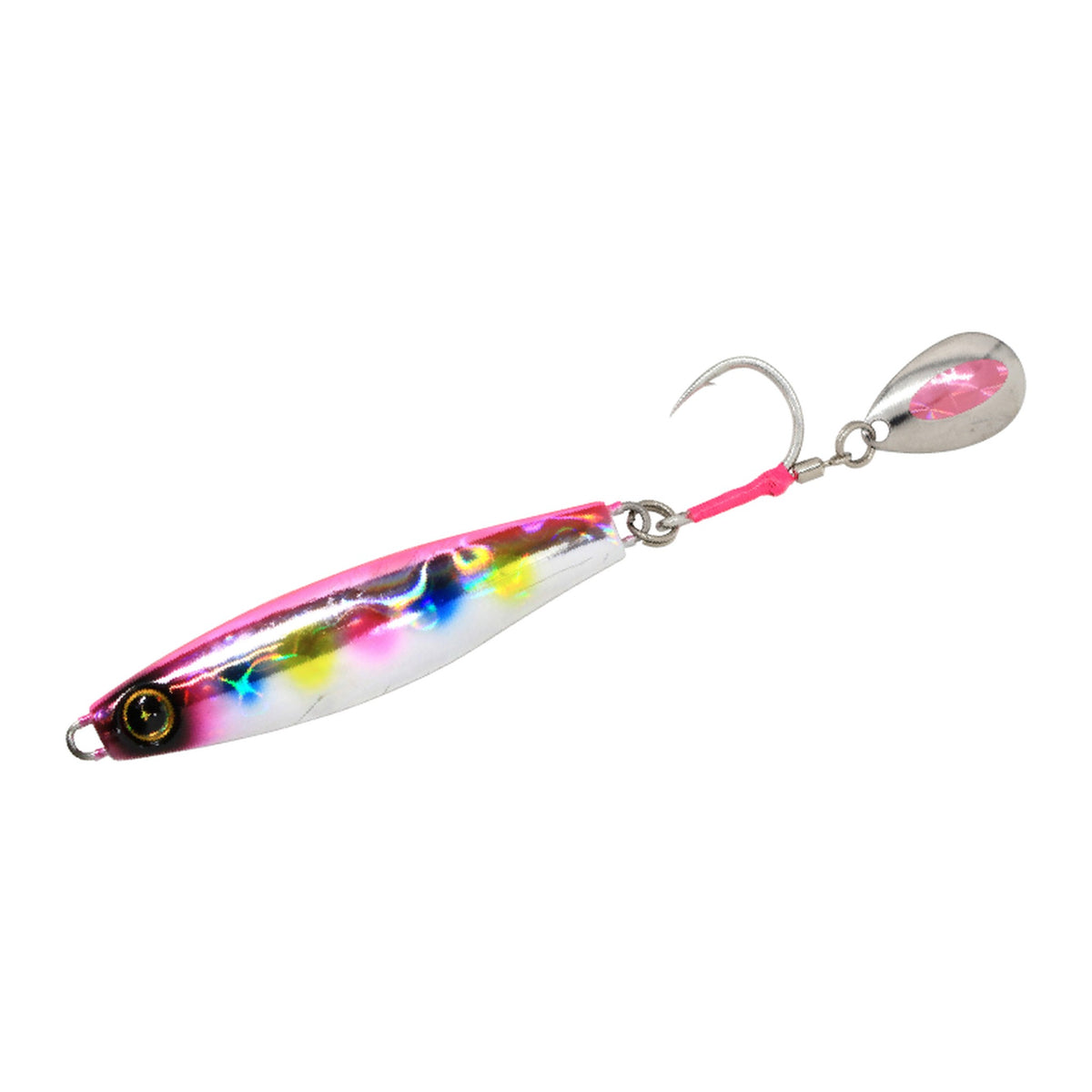 Hayabusa JACK EYE Sawara Spin 2 in #7 Keimura Pink Candy — official product photo