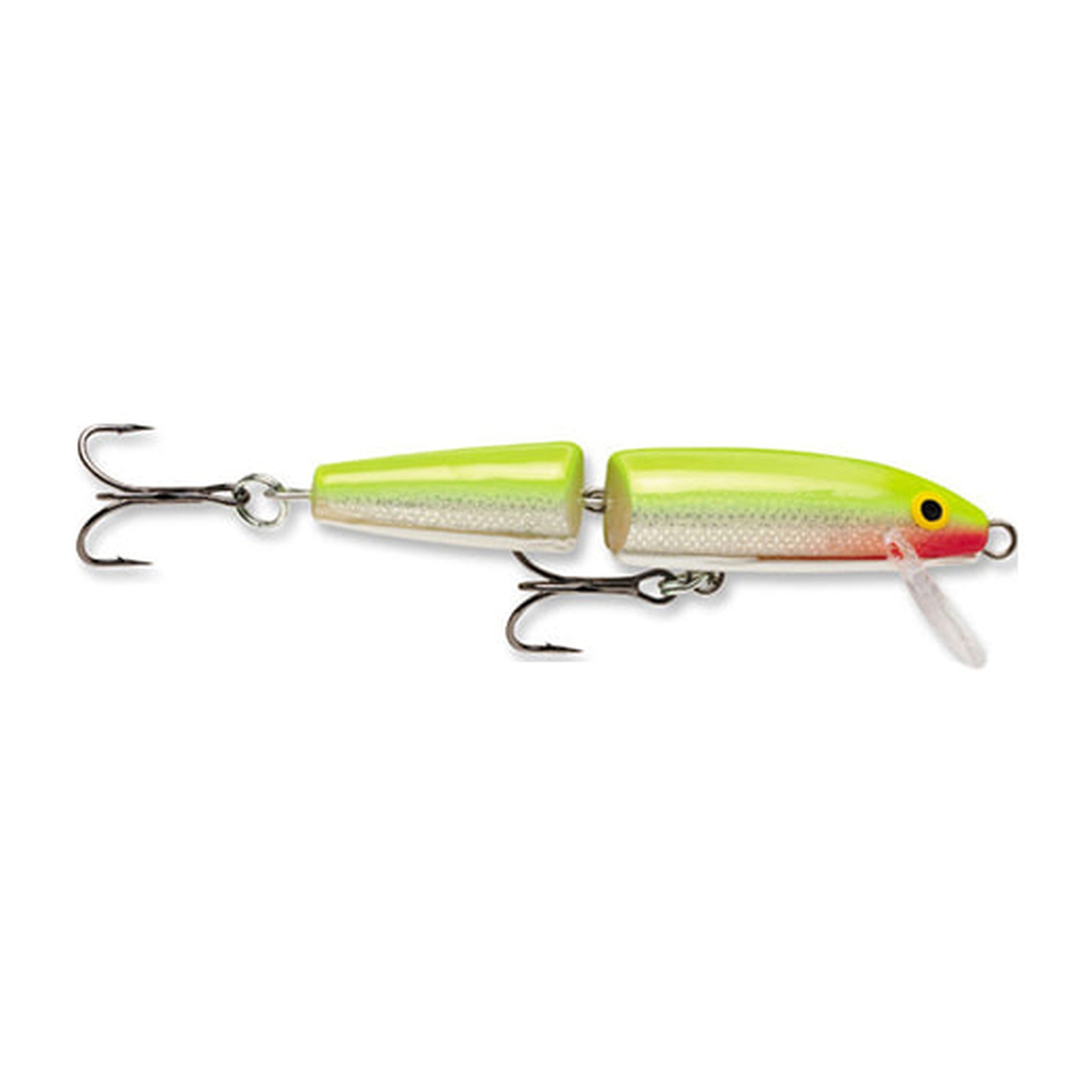 Rapala Floating Jointed J11 in SFC - Silver Fluorescent Chartreuse — official Rapala product photo