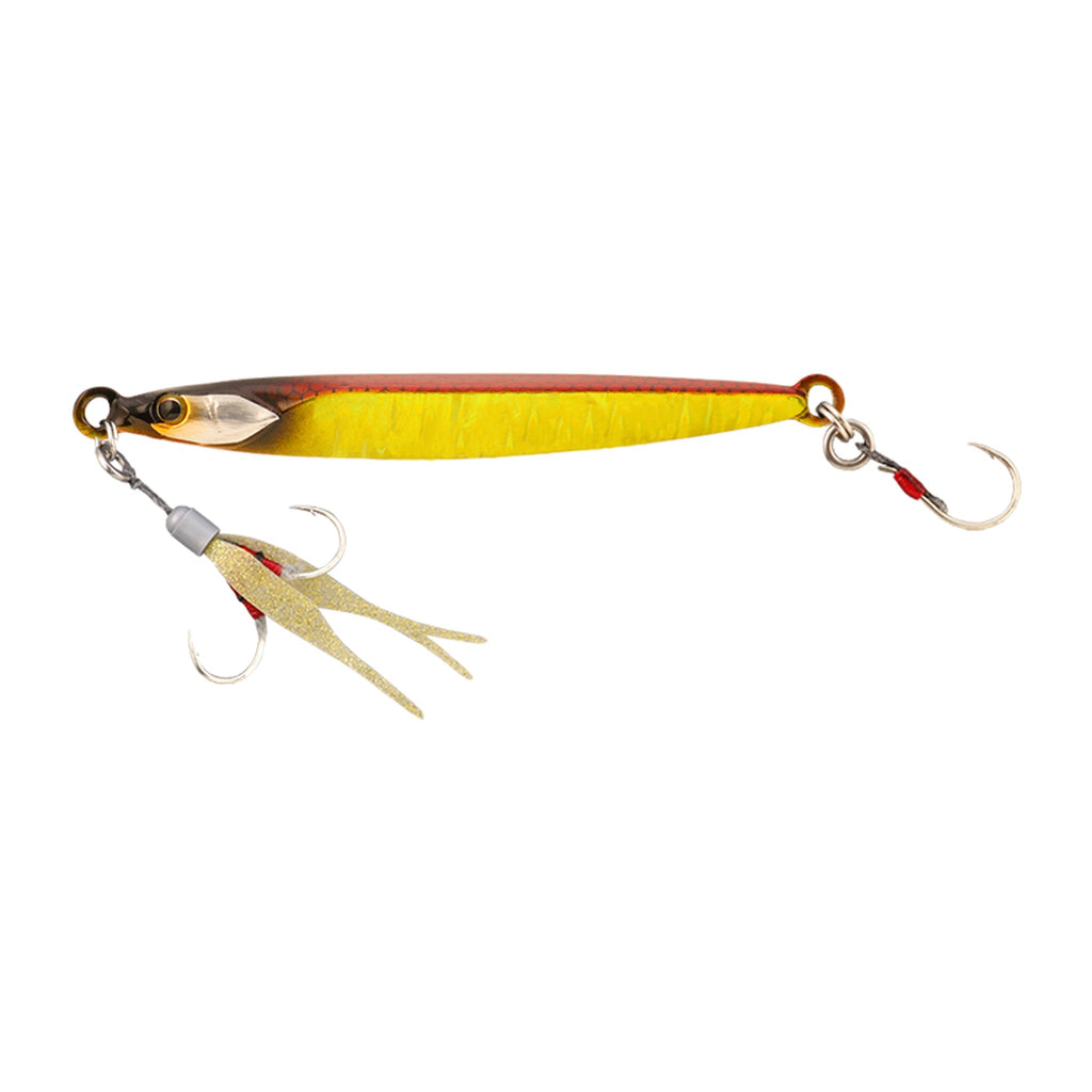 Jackall BamBluz Jig TG SLJ 60g in Red & Gold Magma Wave Holo — official Jackall product photo