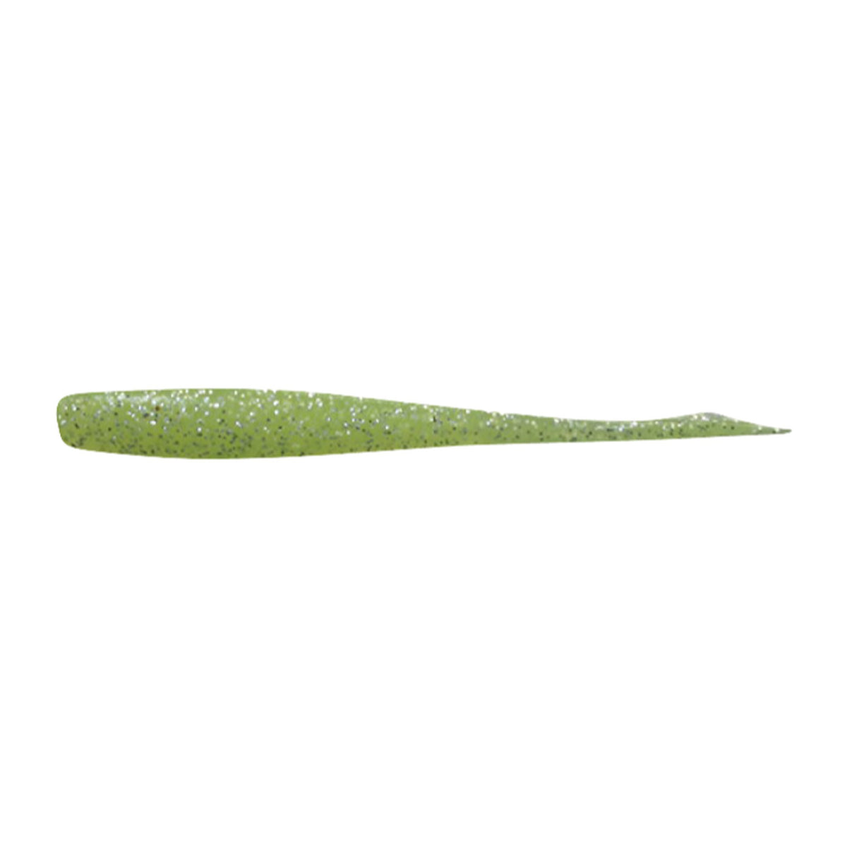 Jackall Deka Kibinago 2.5 in Glow Chart Silver Flake — official Jackall product photo