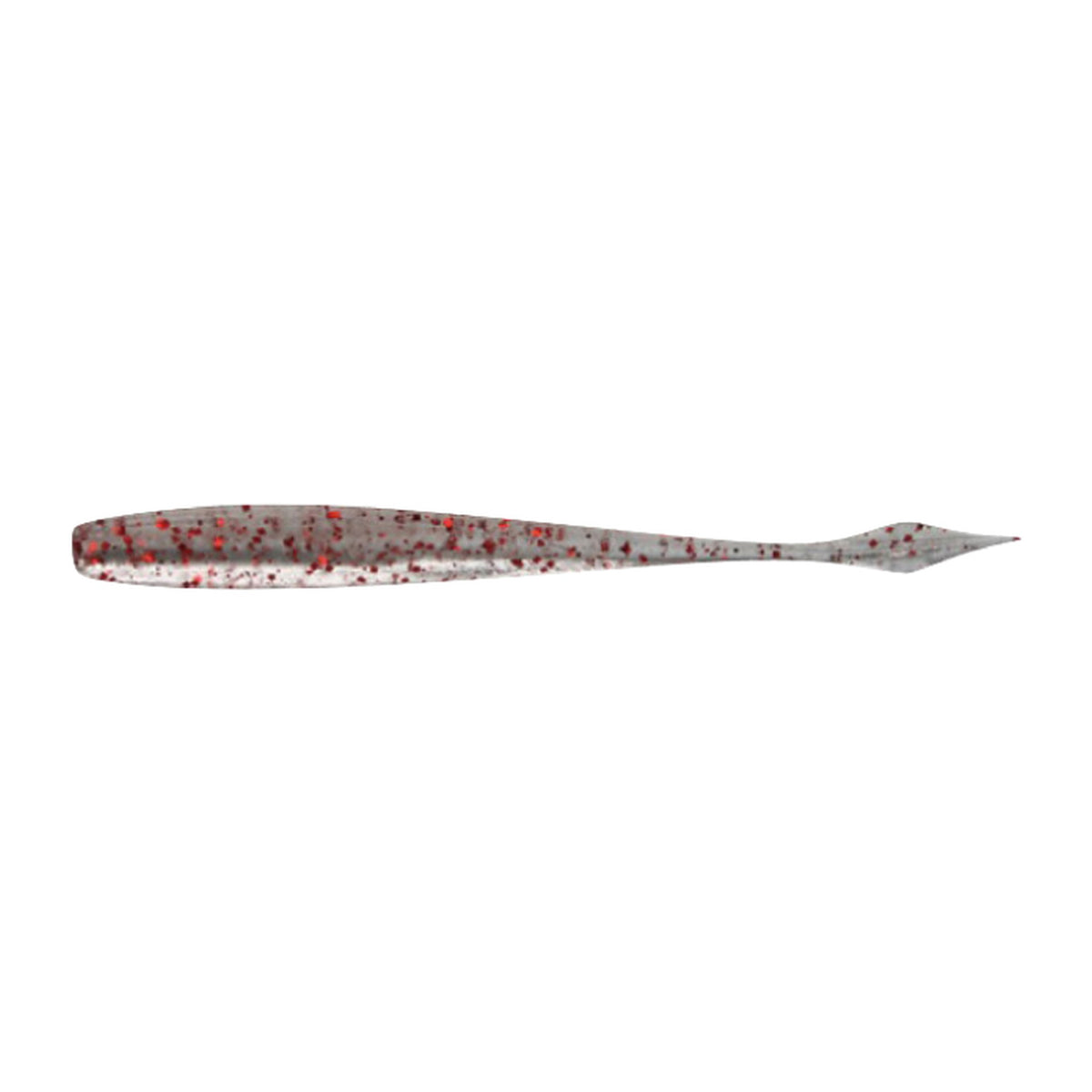 Jackall Deka Kibinago 2.5 in Super Keimura Clear Red Flake — official Jackall product photo