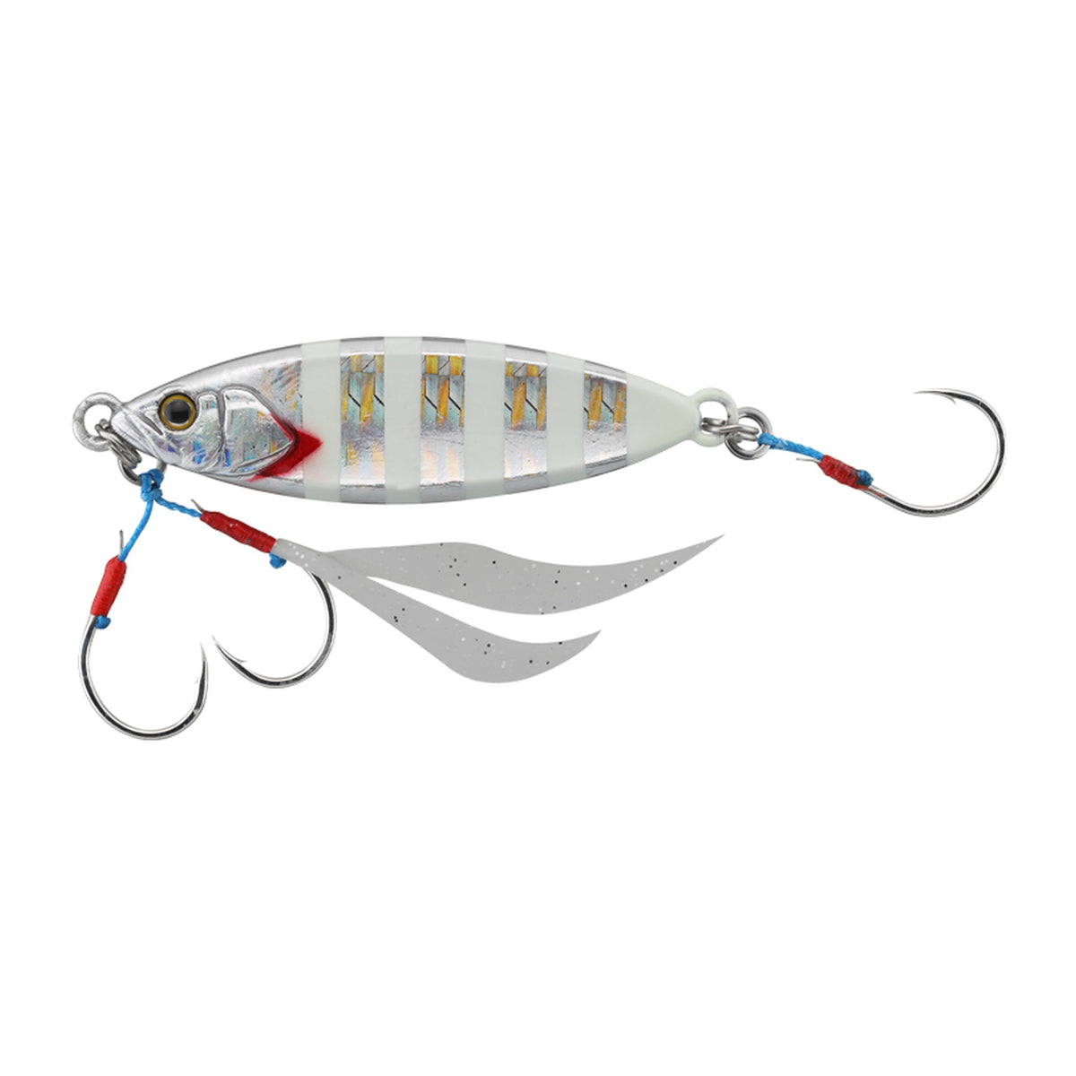 Jackall Flag Trap Leaf 40g in Glow Stripe/Border Holo — official Jackall product photo