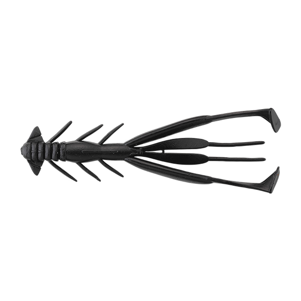 Jackall Jimmy Shrimp 3.8 in Solid Black — official Jackall product photo