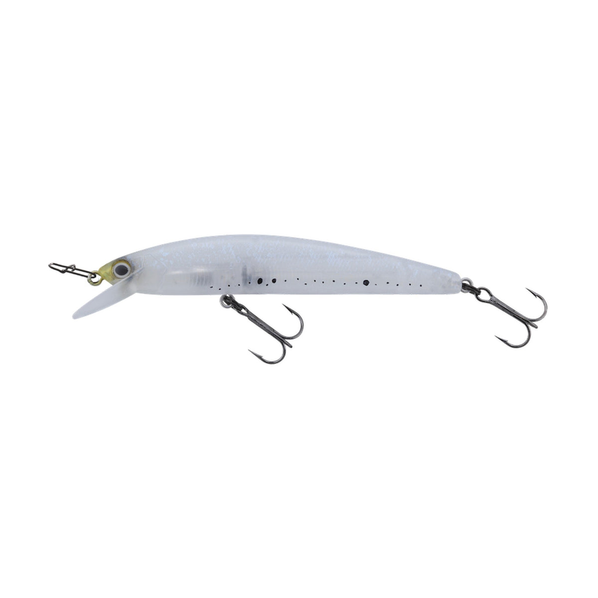 Jackall Lill Bill 70F in Stealth Shirauo (Icefish) — official Jackall product photo
