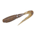 Jackall Rhythm Grub 2.4 in Dark Cinnamon Blue Flake — official Jackall product photo