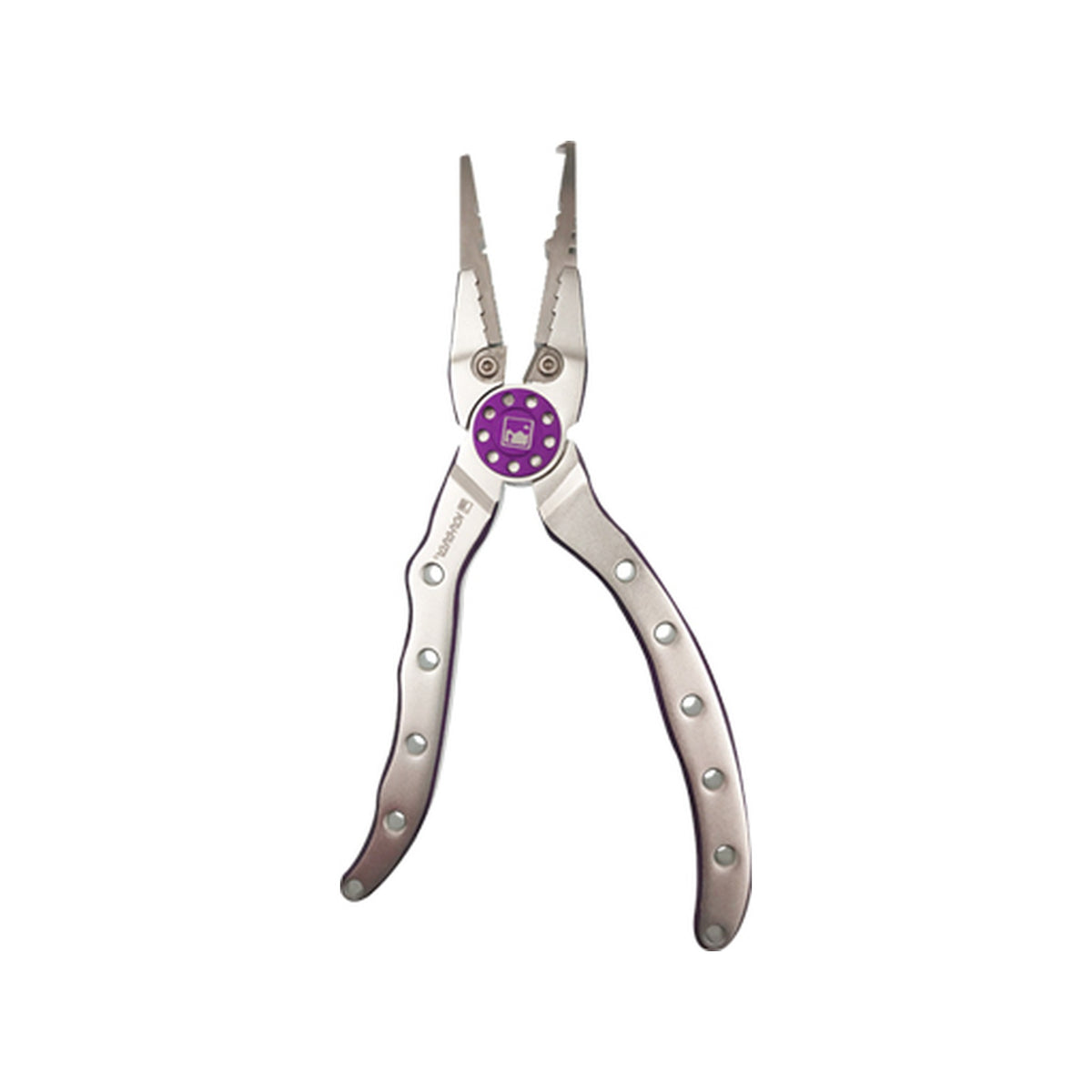 Kahara 6.5inch Heavy-Duty Aluminum Pliers Double Color in Silver/Purple — official product photo