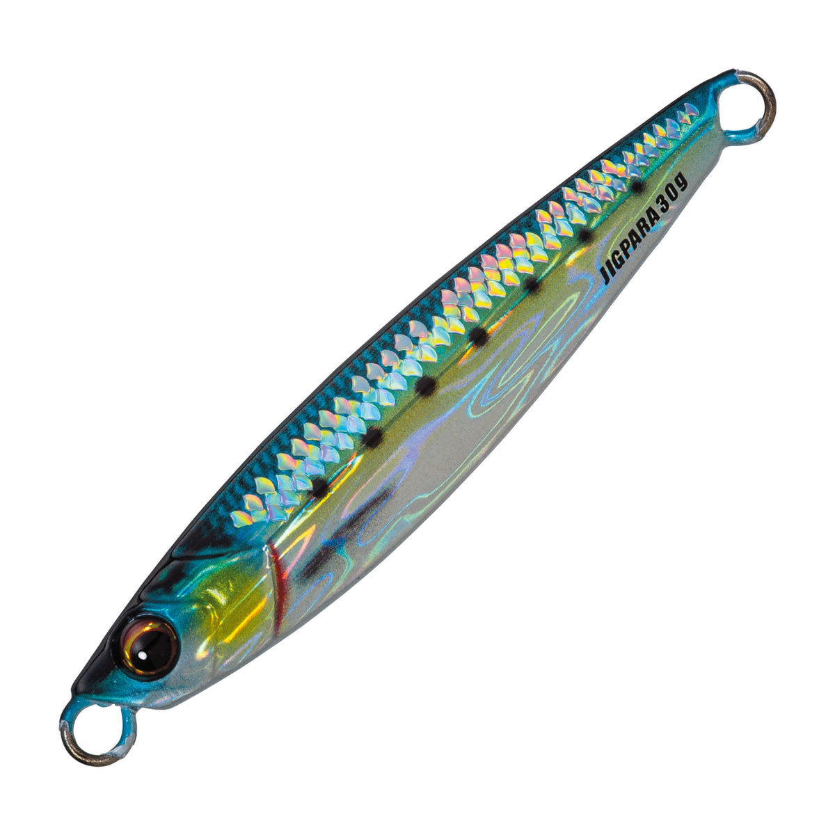 Major Craft Jigpara Short 30g in Damage Gold Sardine (Kaimura) — official Major Craft product photo