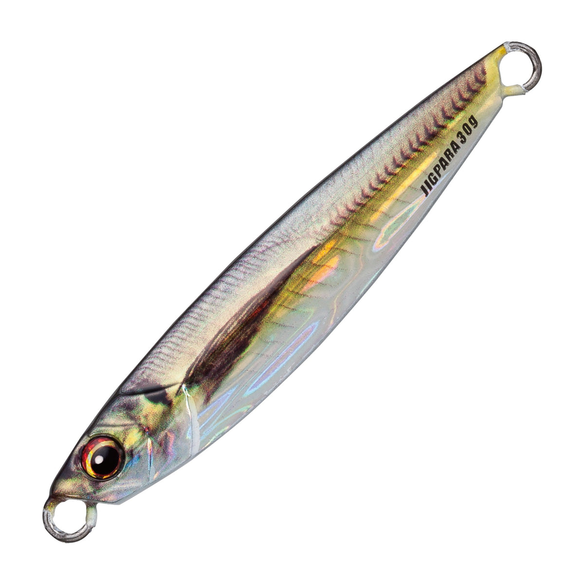 Major Craft Jigpara Short 30g in Live Gold Horse Mackerel — official Major Craft product photo