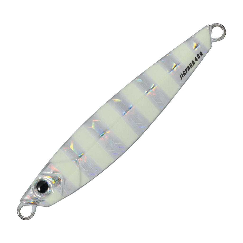 Major Craft Jigpara Short 30g in Zebra Glow — official Major Craft product photo