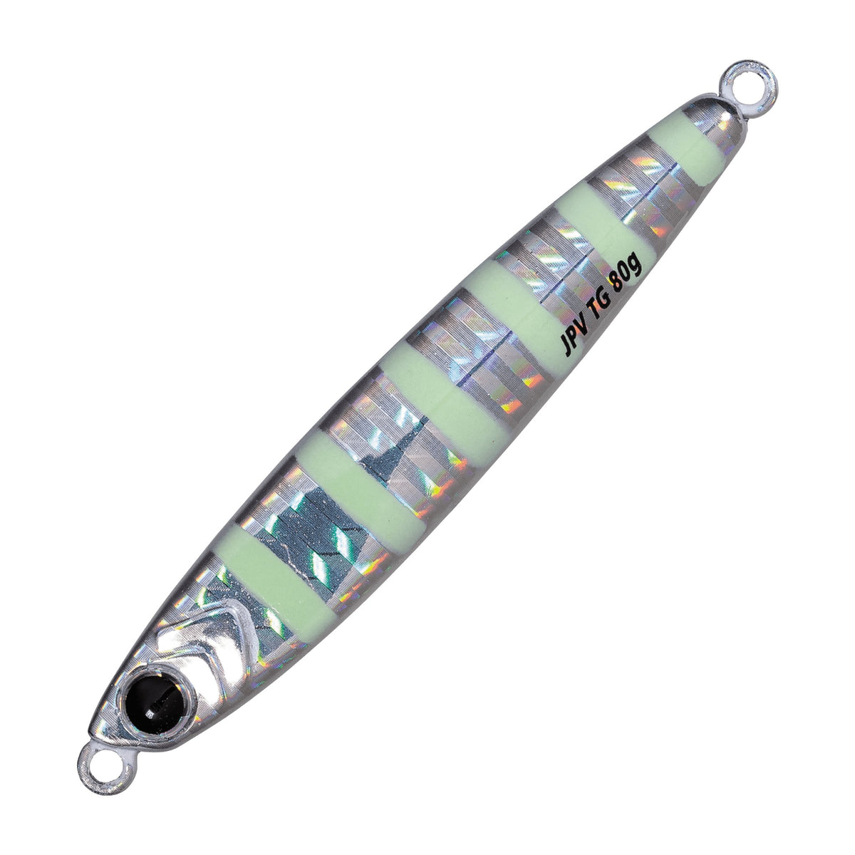 Major Craft Jigpara Vertical TG 80g in Zebra Glow — official Major Craft product photo