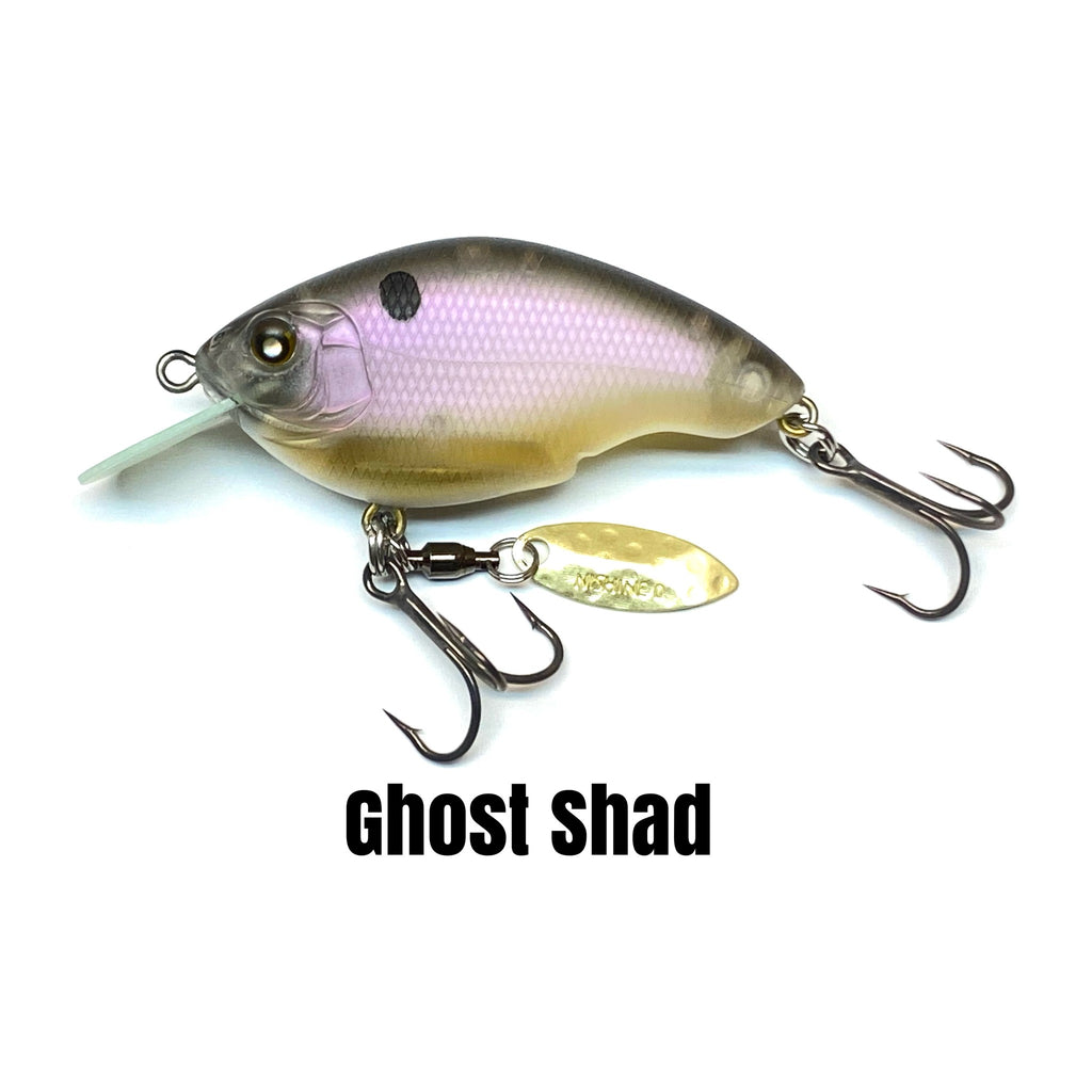 Nishine Lure Works Baby Chippawa RB Blade in Ghost Shad — official Nishine Lure Works product photo