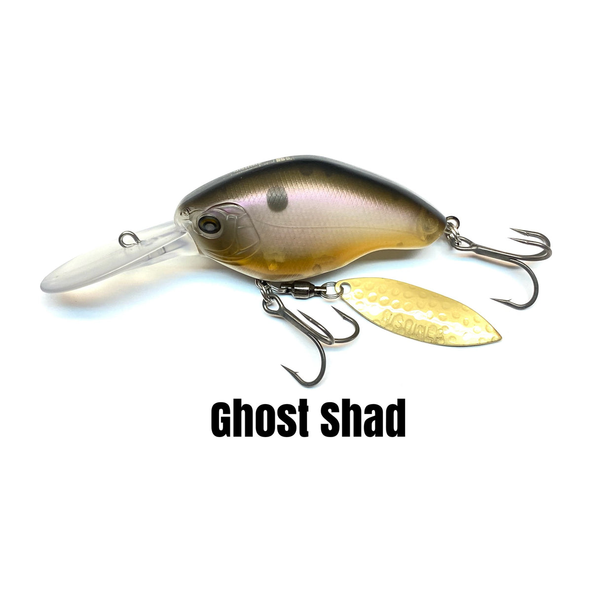 Nishine Lure Works Chippawa DD Blade in Ghost Shad — official Nishine Lure Works product photo