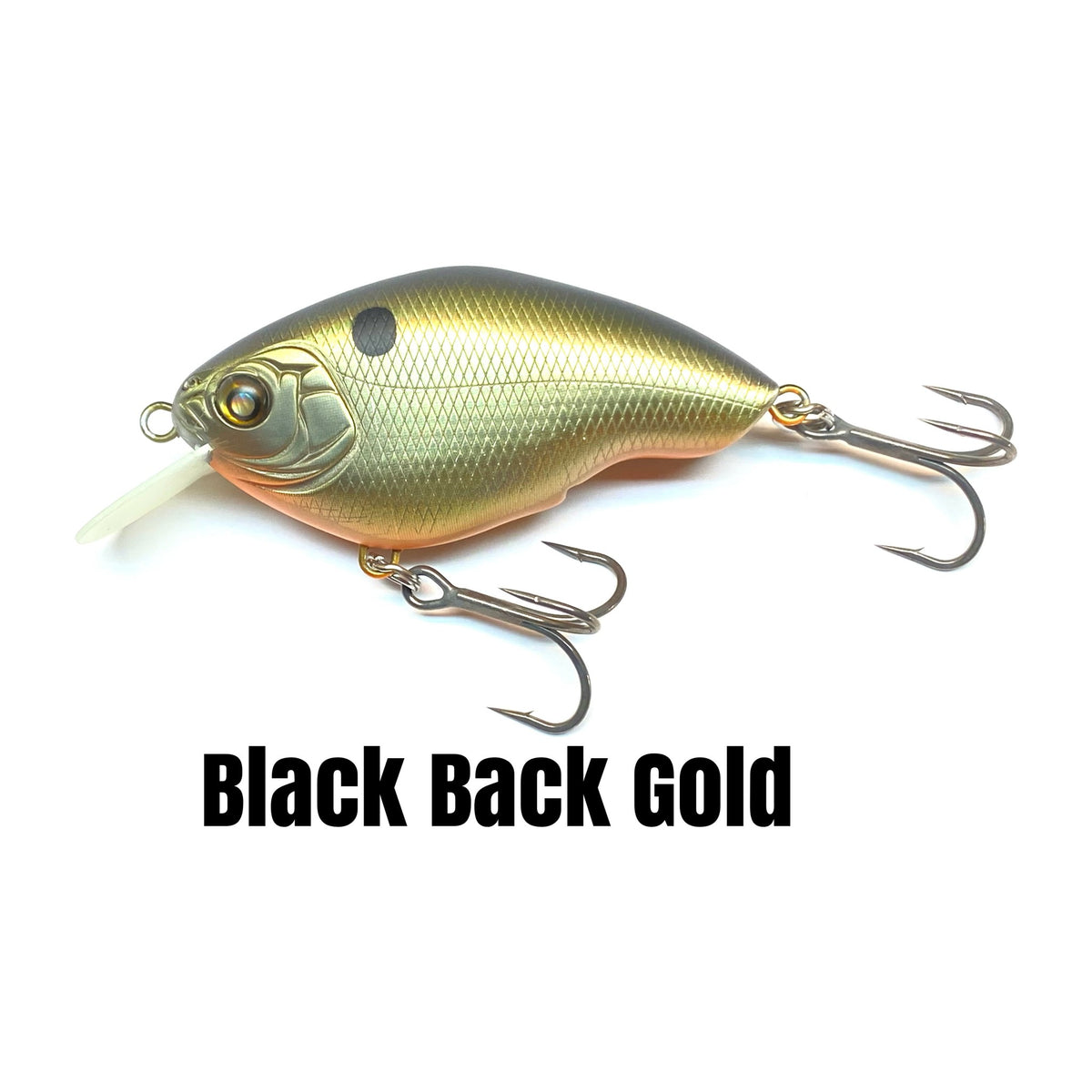 Nishine Lure Works Chippawa RB in Black Back Gold — official Nishine Lure Works product photo