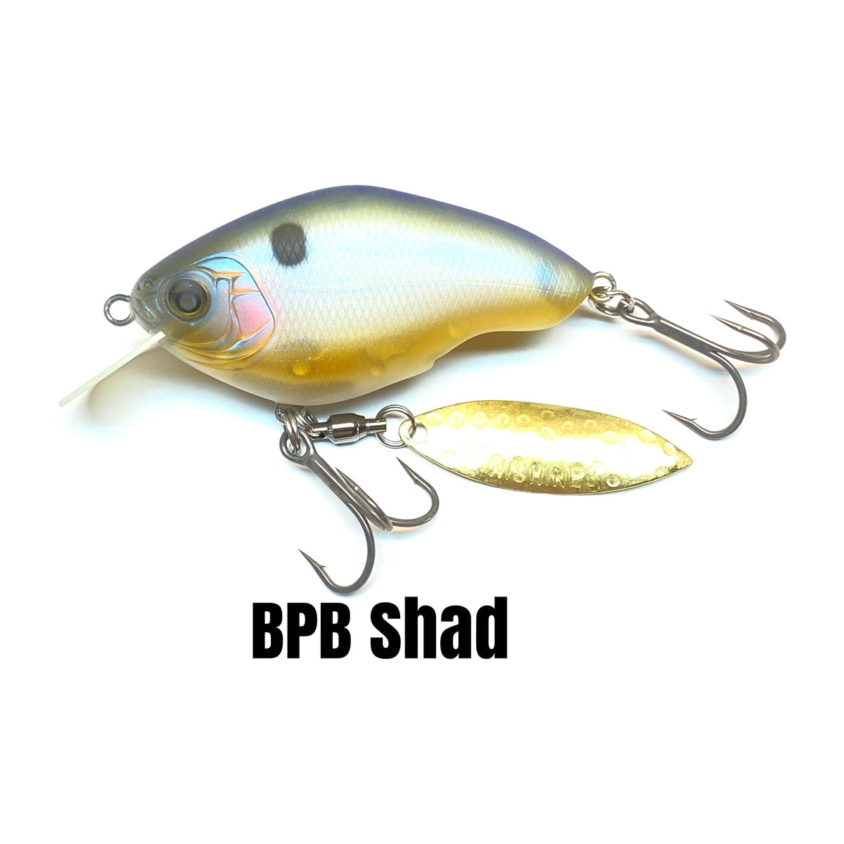 Nishine Lure Works Chippawa RB Blade in BPB Shad — official Nishine Lure Works product photo