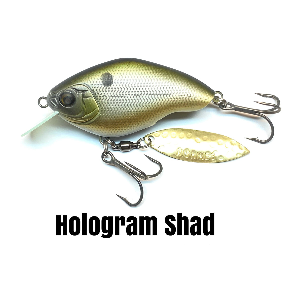 Nishine Lure Works Chippawa RB Blade in Hologram Shad — official Nishine Lure Works product photo