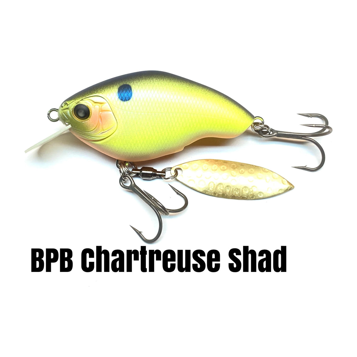 Nishine Lure Works Chippawa RB Blade in BPB Chartreuse Shad — official Nishine Lure Works product photo