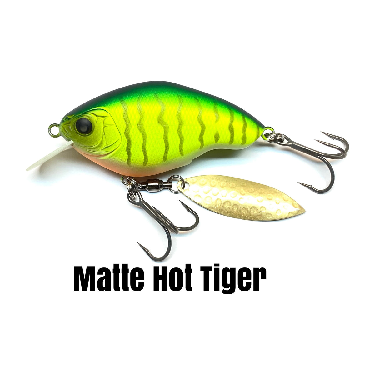 Nishine Lure Works Chippawa RB Blade in Matte Hot Tiger — official Nishine Lure Works product photo