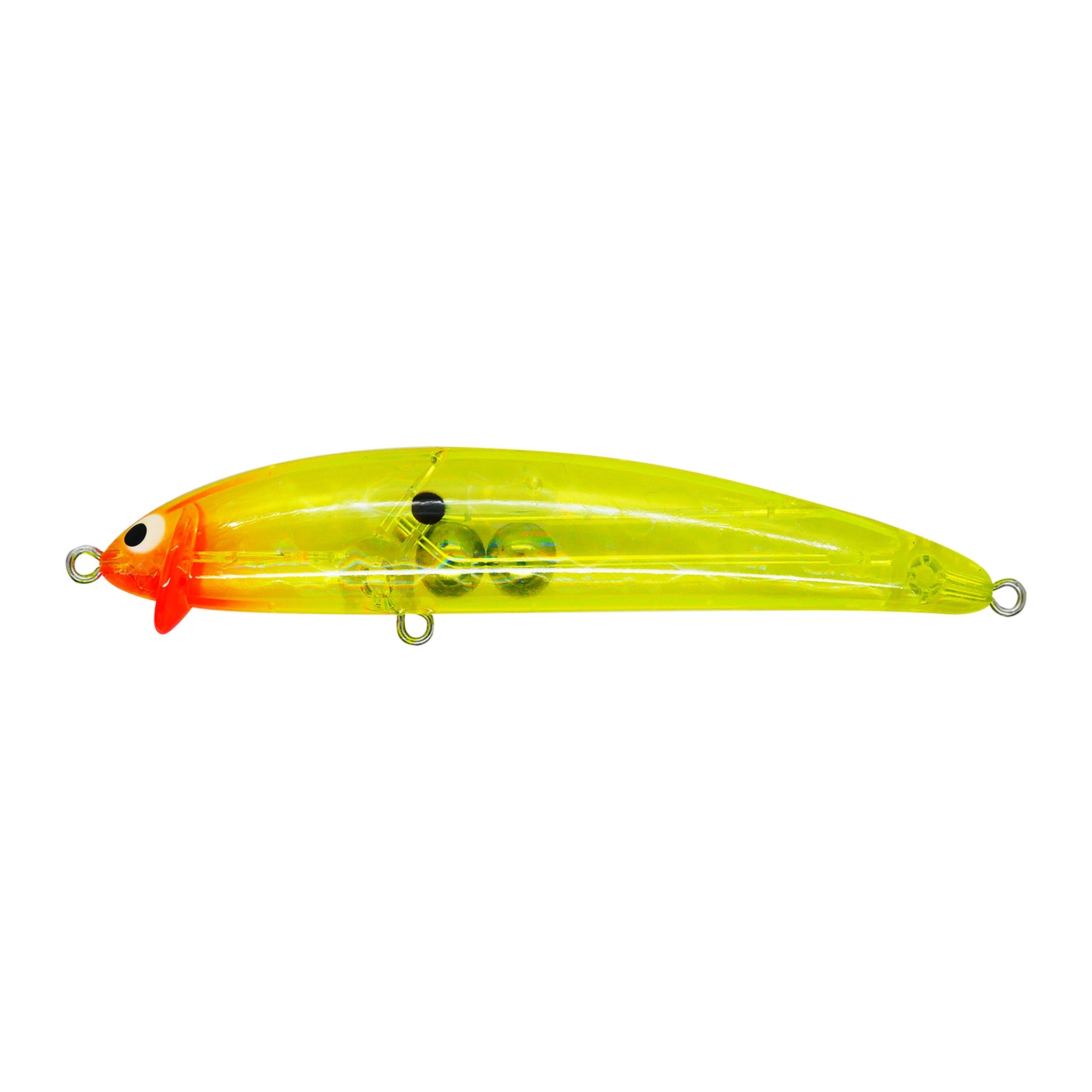 Pozidrive Garage Frilled Swimmer 95F in #06 Clear Chartreuse — official Pozidrive Garage product photo