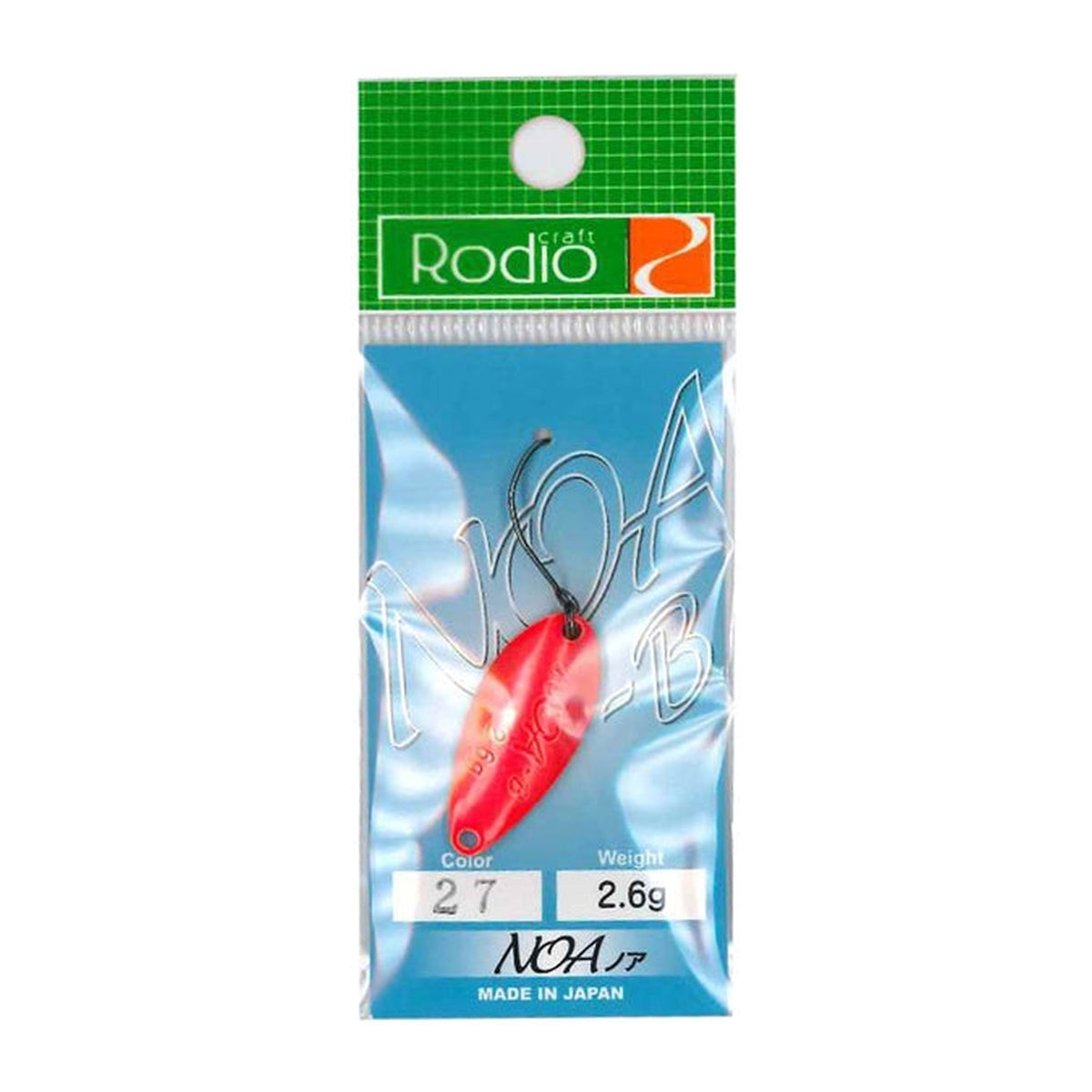 Rodio Craft NOA-B 2.6g in #27 Fluorescent Red/Gold — official Rodio Craft product photo