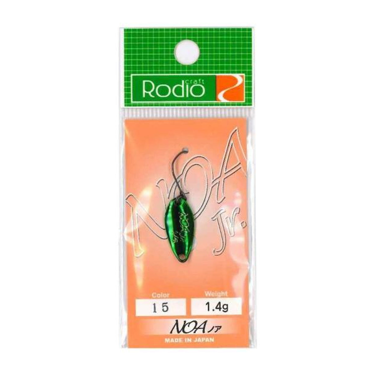 Rodio Craft NOA Jr 1.4g in #15M Green — official product photo