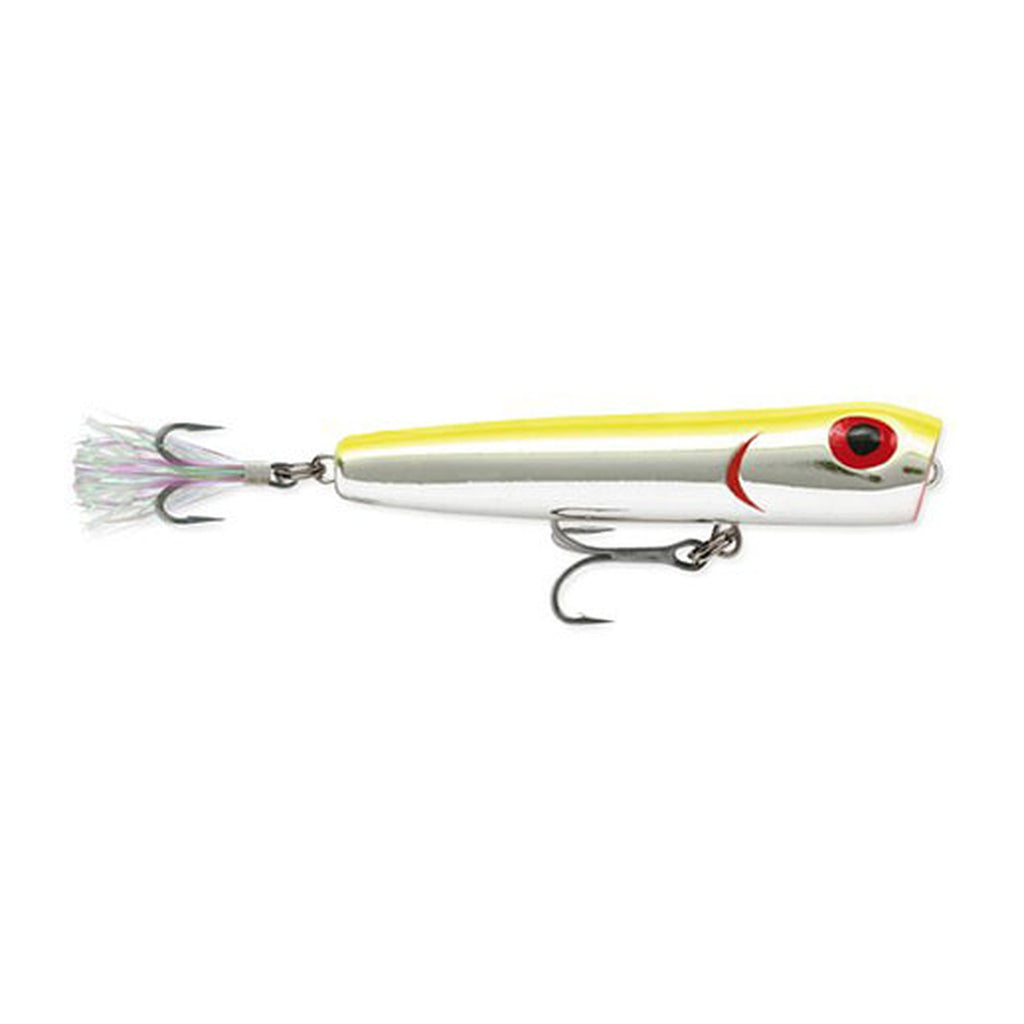 Rapala Storm Rattlin' Chug Bug CB08 in Metallic Silver Chartreuse Back — official Rapala product photo
