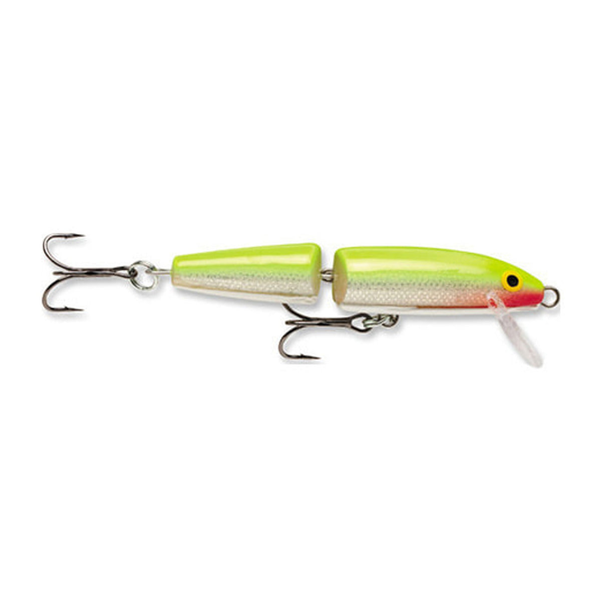 Rapala Floating Jointed J9 in SFC - Silver Fluorescent Chartreuse — official Rapala product photo