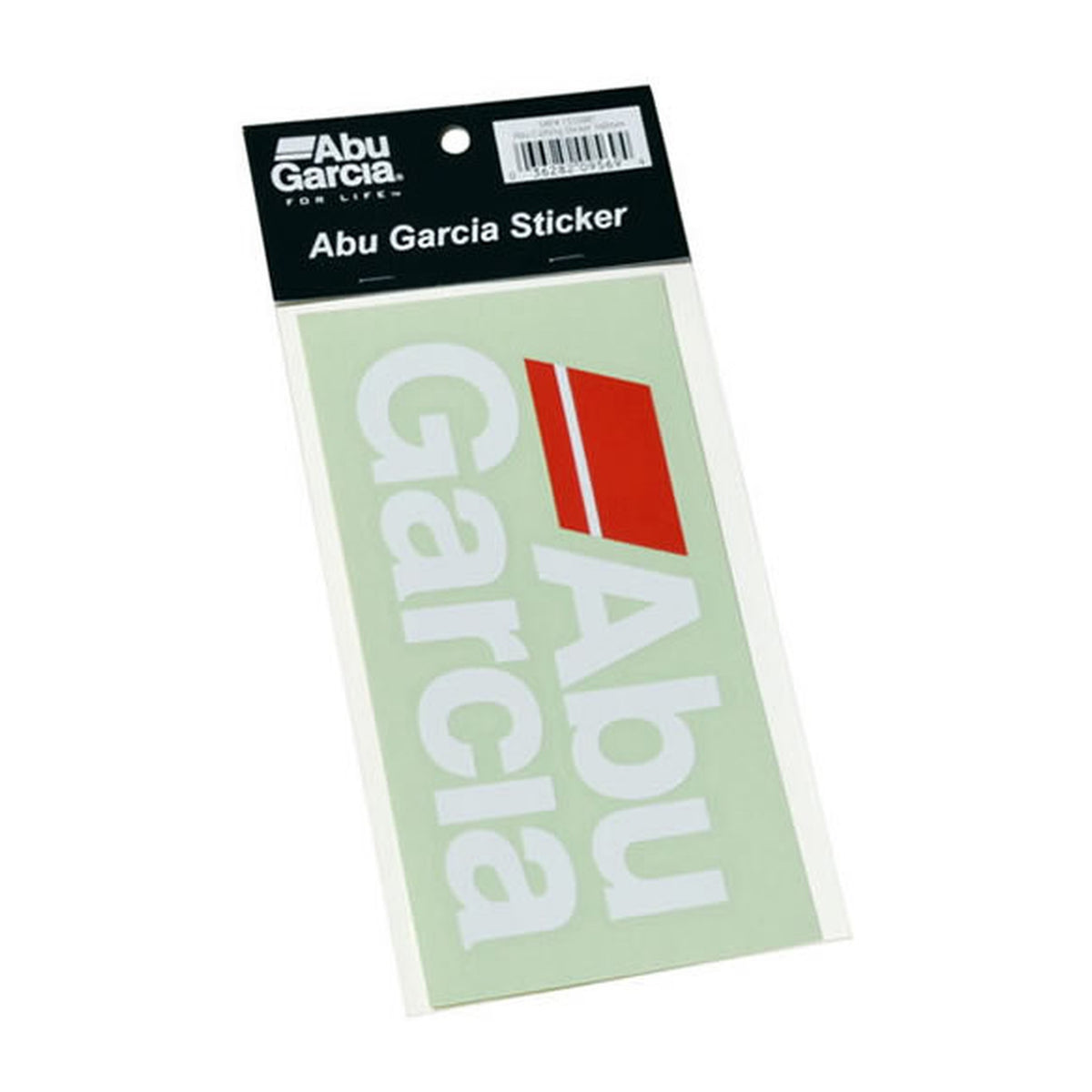 Abu Garcia ABU Cutting Sticker in Red & White — official product photo