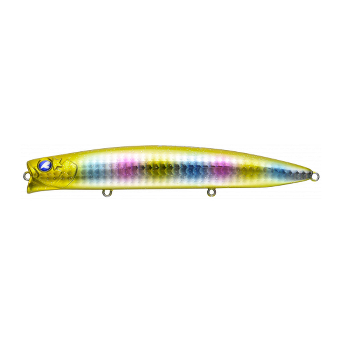 Blue Blue Aizer 125F in #28 Gold Candy — official product photo