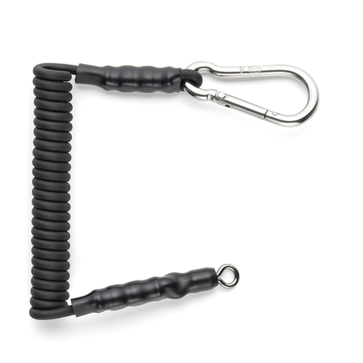 Apia TOUGHNESS SPIRAL CODE SL - coiled Kevlar safety cord with stainless carabiner