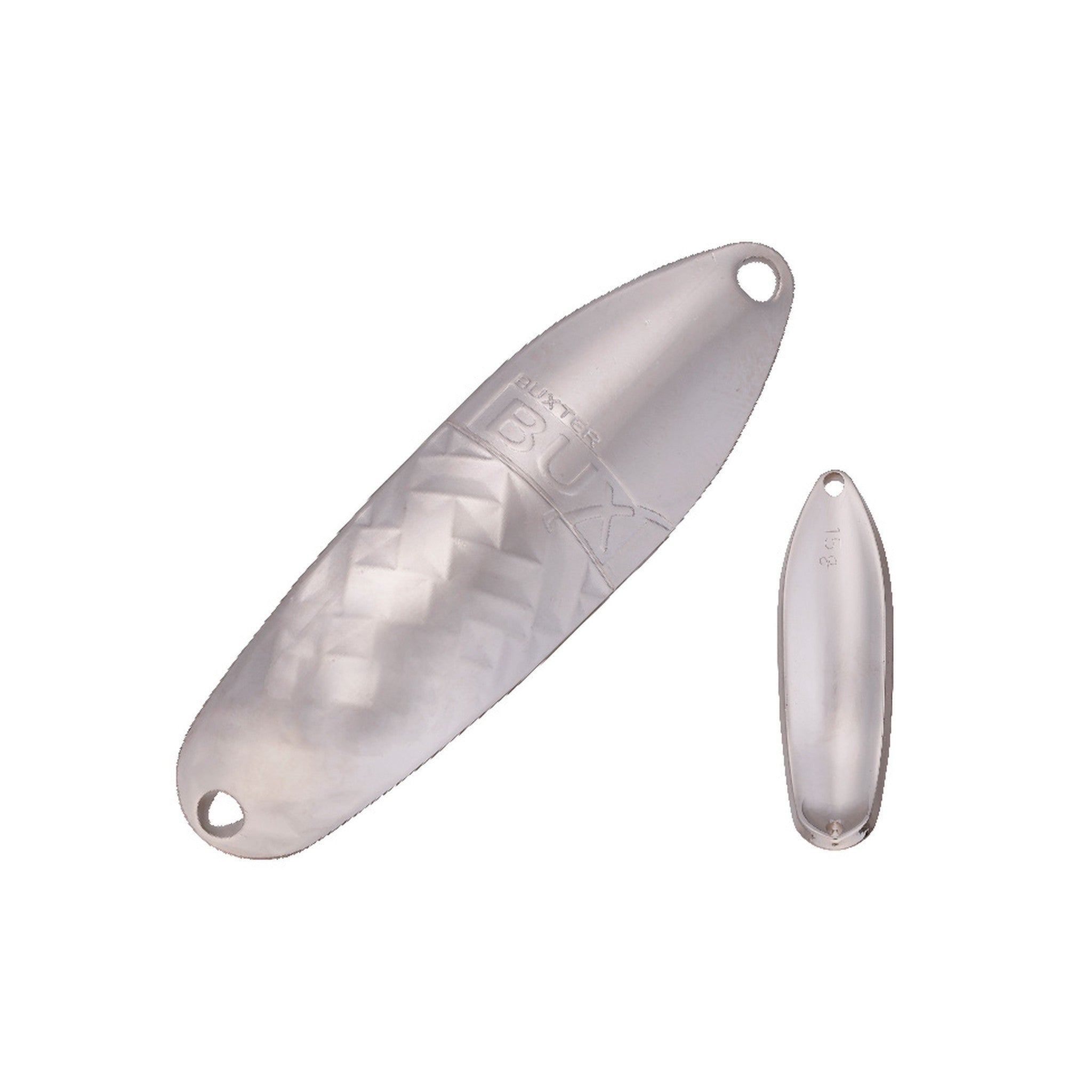 Angler'z System BUX Daytona 15.0g #S spoon, silver plain finish