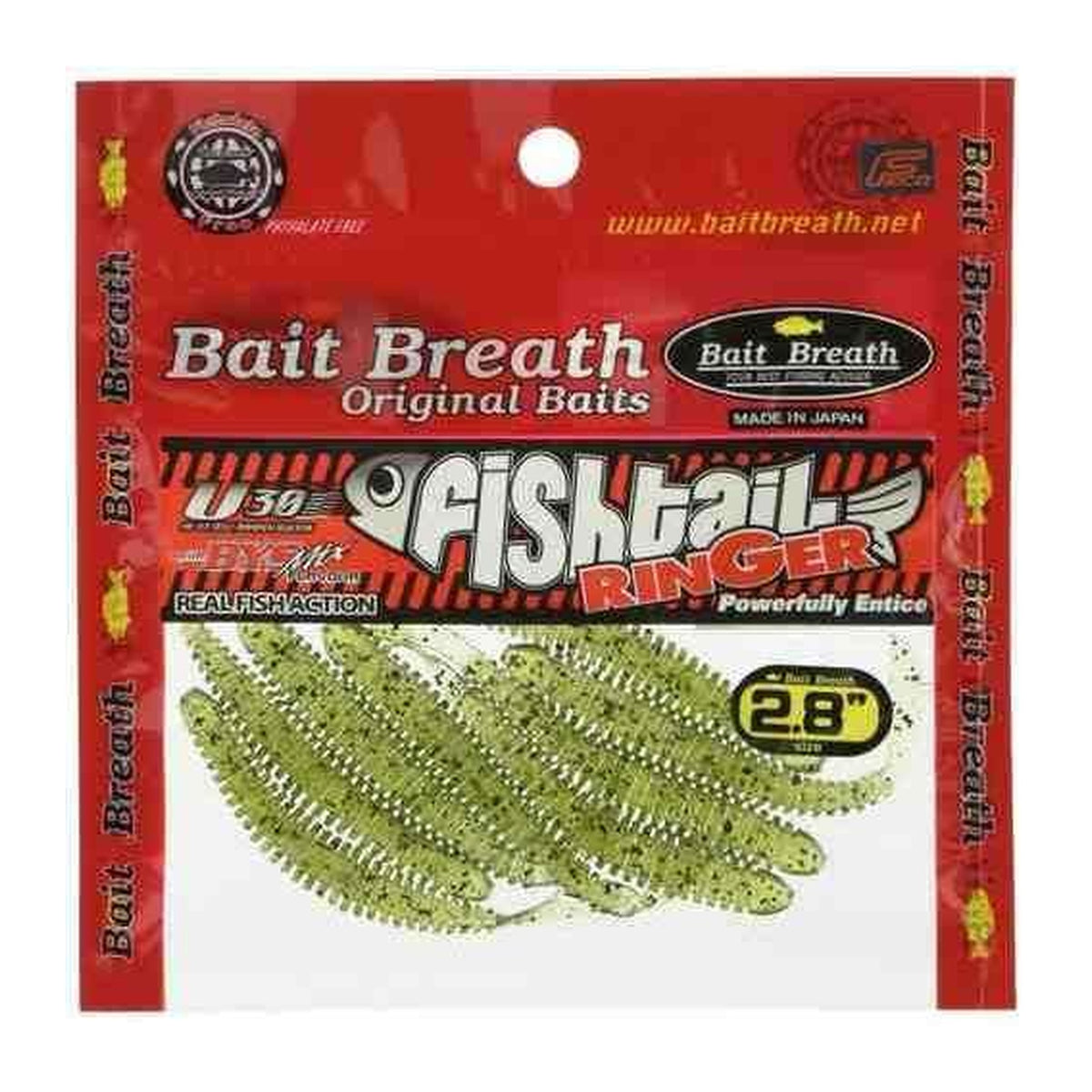 Bait Breath U30 Fish Tail Ringer 2.8 - #106 Watermelon/Seed