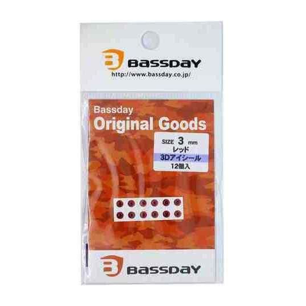 Bassday 3D Eye Seal 3mm Red