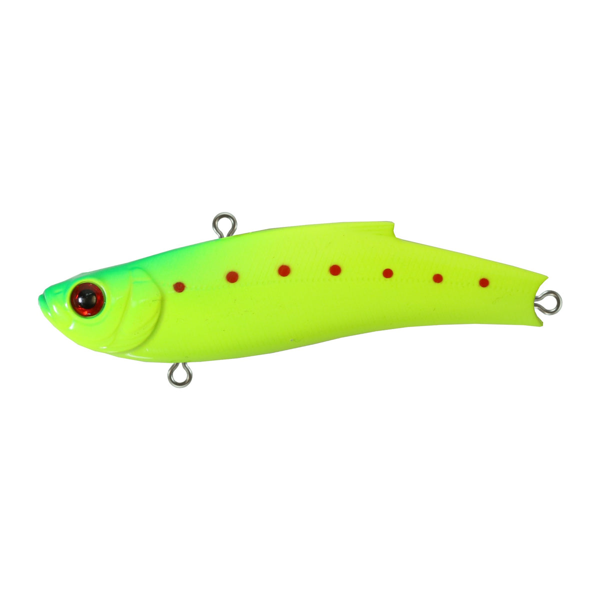 Bassday Range Vibe 55ES in P-412 Lime Chart Head Iwashi — official product photo