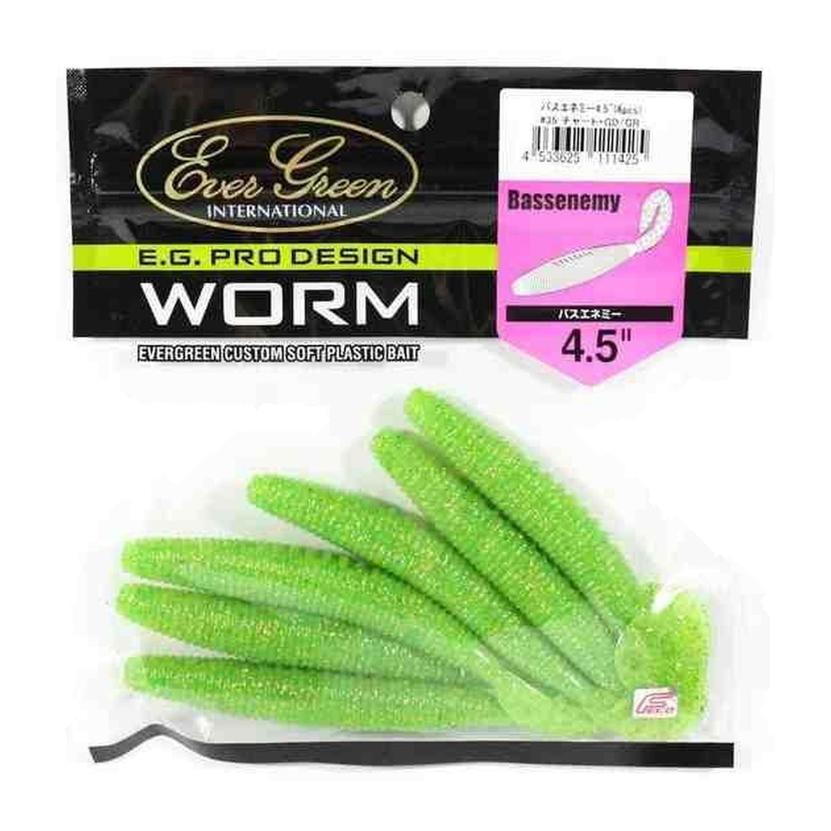 Evergreen Bass Enemy 4.5 in #35 Chart GD/GR — official product photo