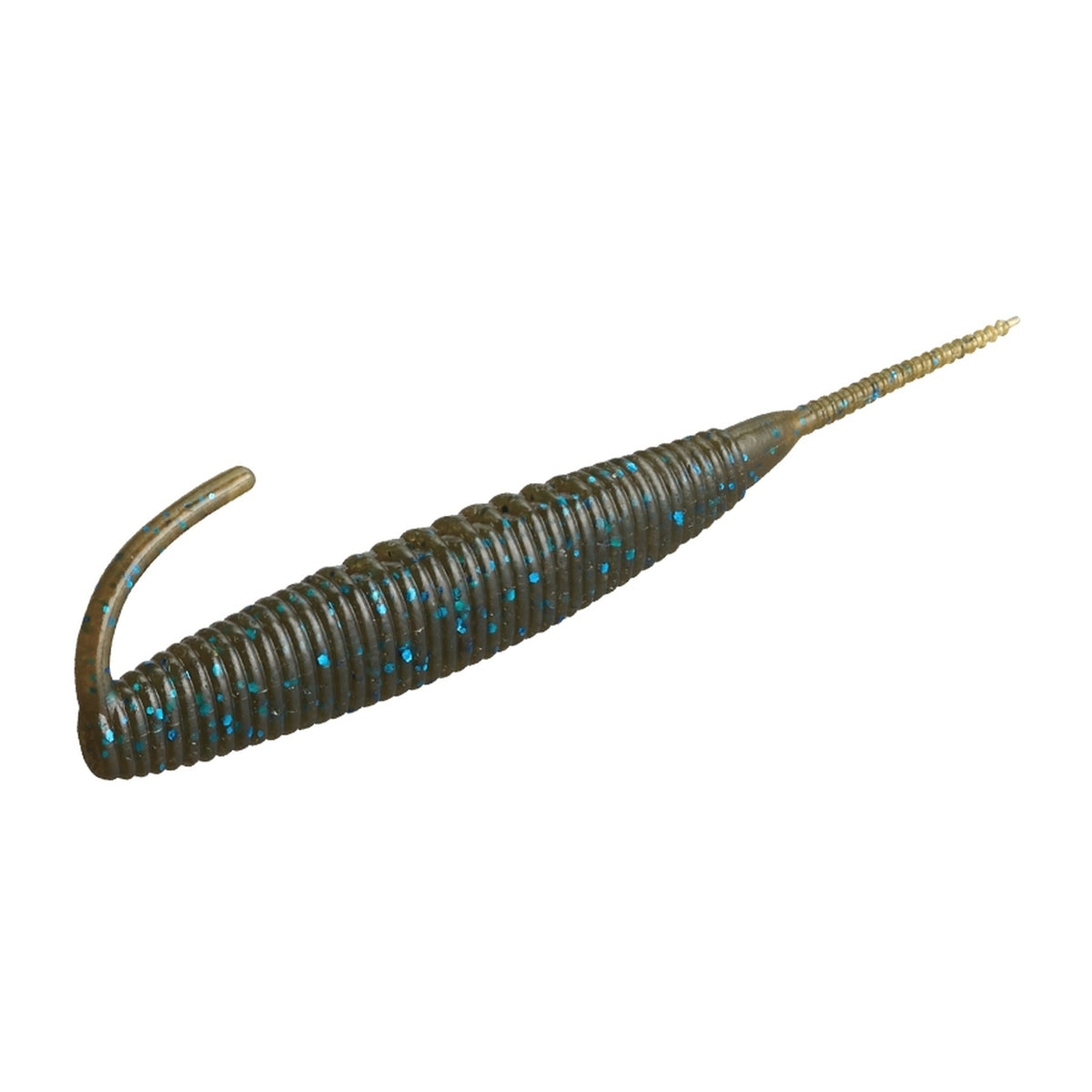 Evergreen Bass Enemy Stick 4 in #33 Green Pumpkin/Blue — official Evergreen product photo