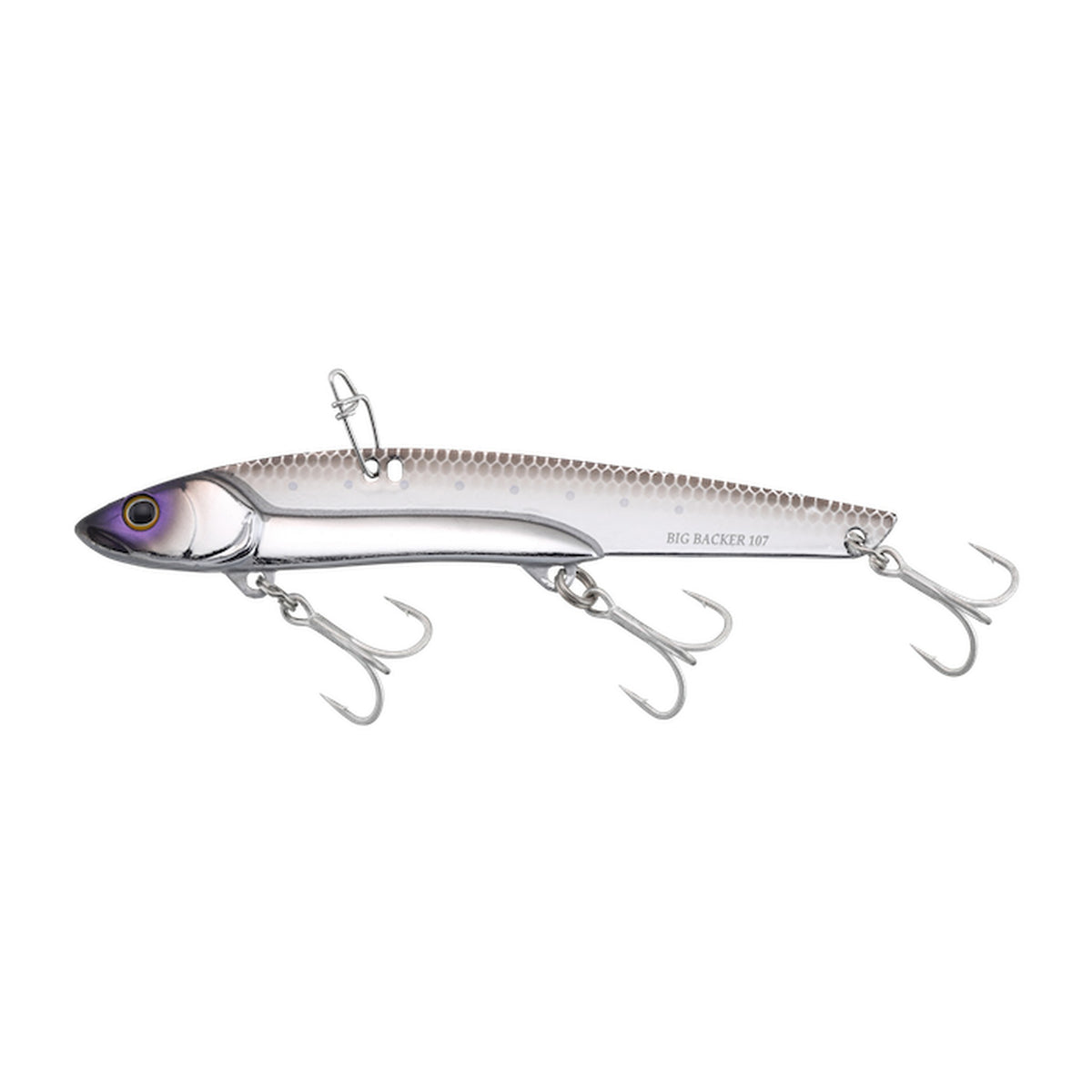 Jackall Big Backer 107 in Cho UV Silver — official Jackall product photo