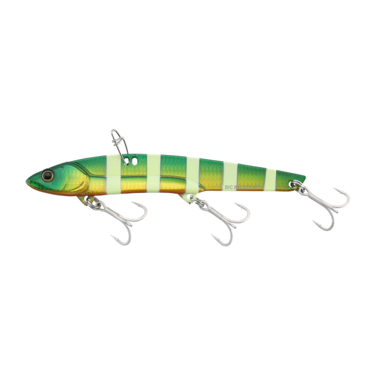 Jackall Big Backer 80 in Green Gold Glow Stripe — official Jackall product photo